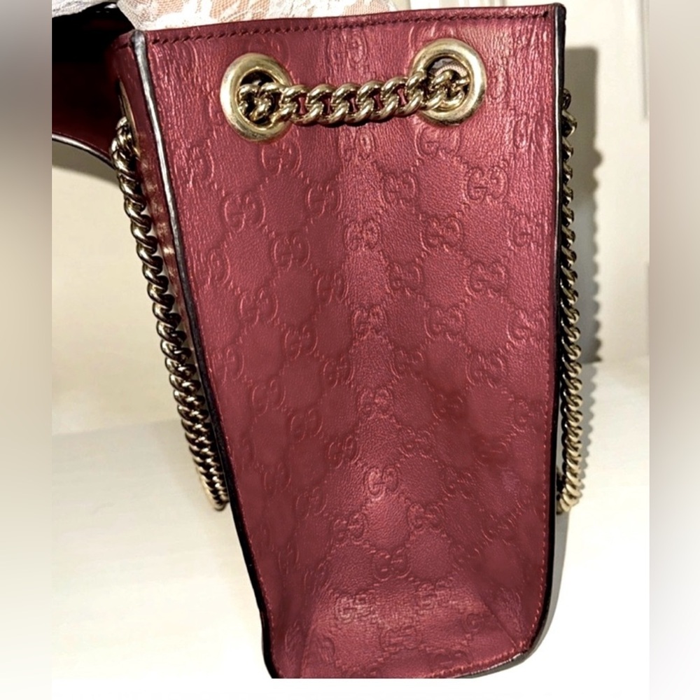 EUC Microguccissima Large Emily Chain Shoulder Bag - Picture 9 of 10